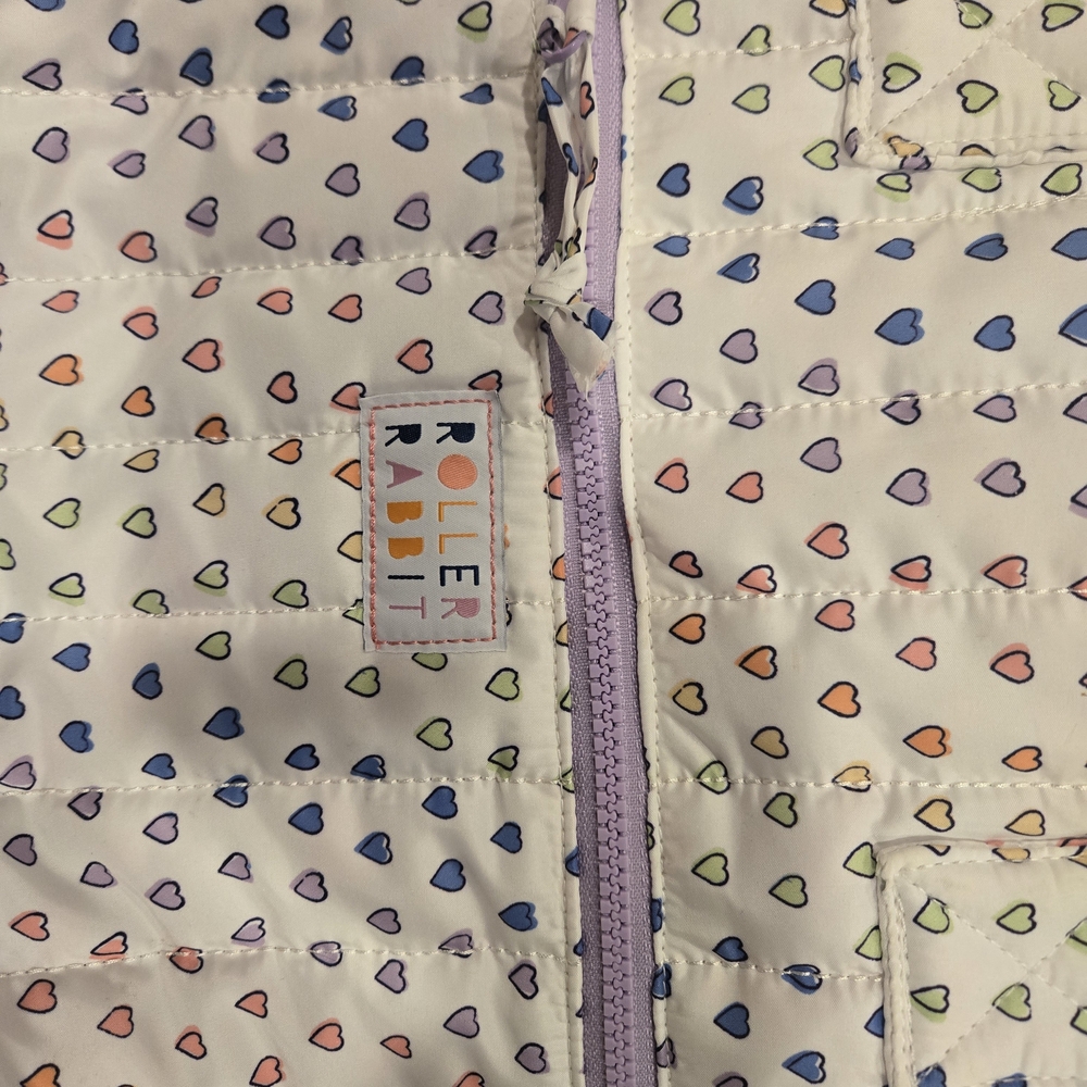 Roller Rabbit Colorful Heart Pattern Tote - Picture 4 of 5